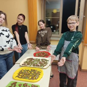 Vilces ekopadomes piparkūku pēcpusdiena.